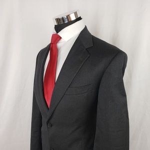 Hart Schaffner Marx Mens 42R  Blazer Wool Grey